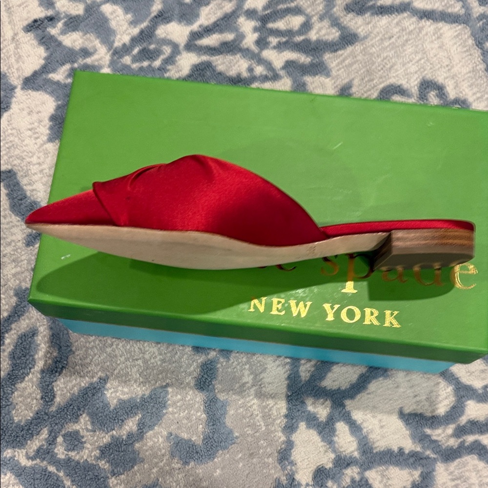 Kate Spade Red Bow Mules - Picture 3 of 8